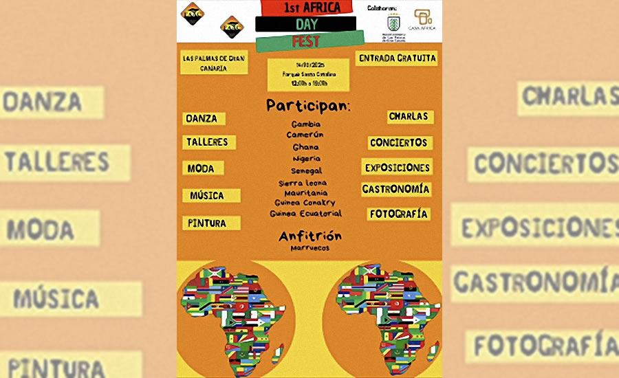 Cartel del 1st Africa Day Fest.