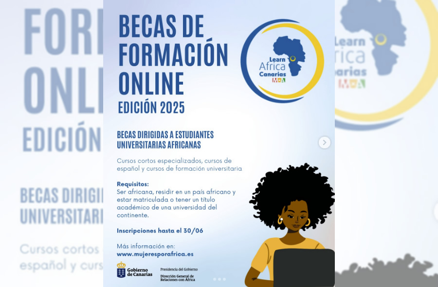 Nuevas becas para formación online, dirigida a mujeres africanas universitarias o tituladas.