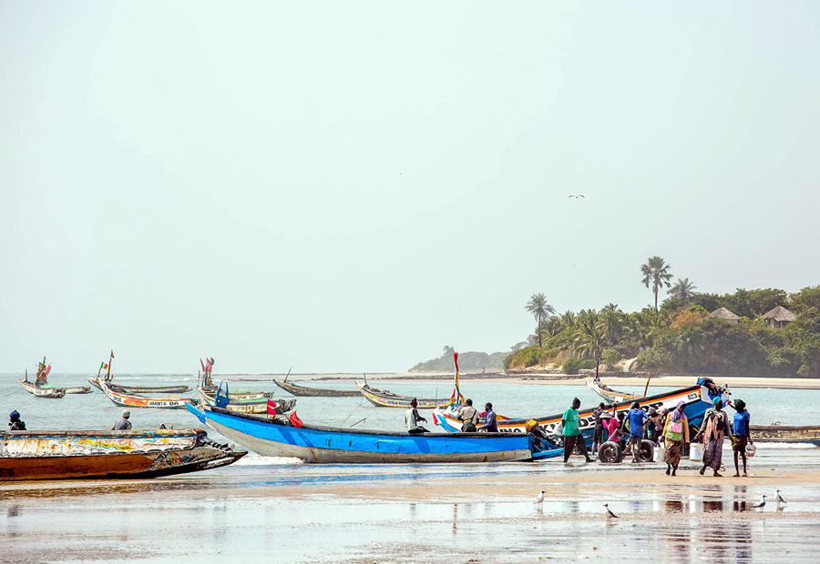 La pesca artesanal predomina en Senegal.