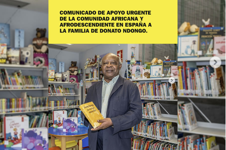 Donato Ndongo enfrenta junto a su familia un proceso de desahucio.