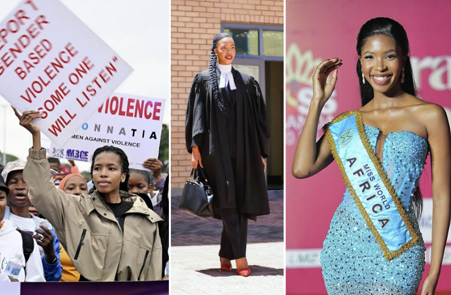 Lesego Chombo, Miss Africa 2024, abogada, con un fuerte compromiso social y, ahora, ministra en Botswana.