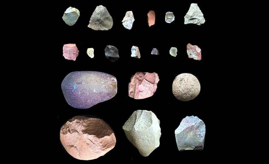 Conjunto de herramientas de piedra en la península de Homa, Kenia. (Foto: Homa Peninsula Paleoanthropology Project)