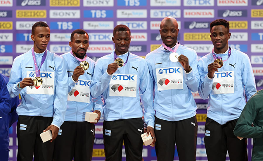 The Botswana team broke the US dominance and won gold in the men's 4 x 400 in Tokyo.