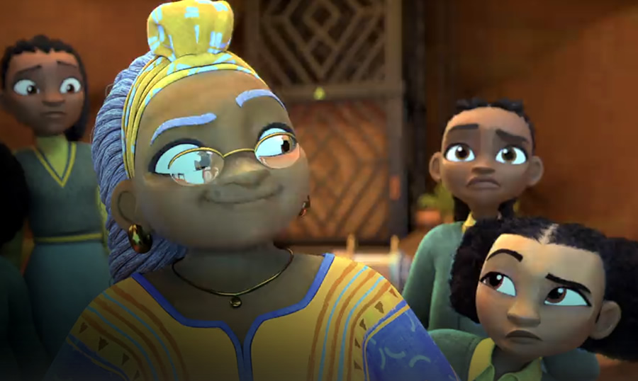 Secuencia de “Supa Team 4”, serie de Netflix.