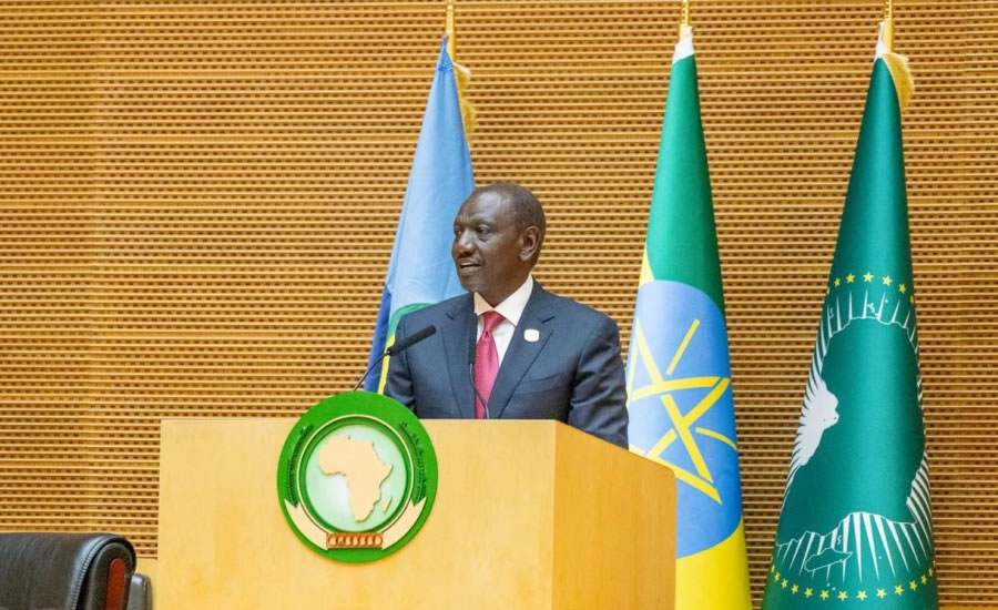 El presidente de Kenia, William Ruto, durante la reunión África-Caricom. (Foto: Citizen Digital)