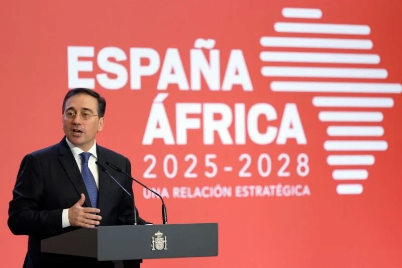 El ministro Albares durante un acto anterior sobre las relaciones y estrategias entre España y África. (Foto: Ministerio de Exteriores)