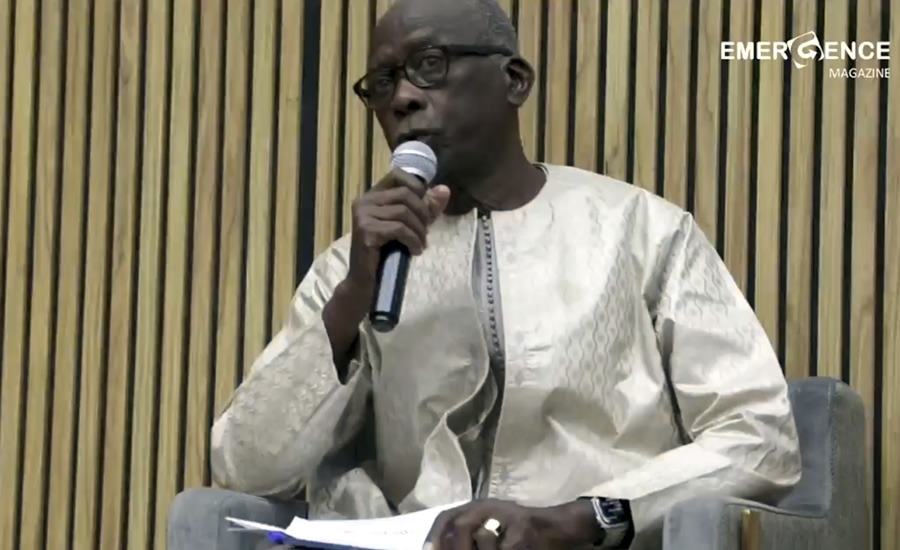 Djimi Youssouf Diagana durante su intervecnión. (Foto: Emergence Magazine)