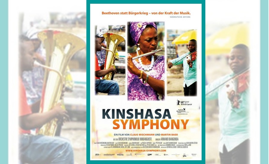 Cartel del documental congoleño “Kinshasa Symphony” (De Martin Baer y Claus Wischmann, 2010). Fuente: http://www.kinshasa-symphony.com/