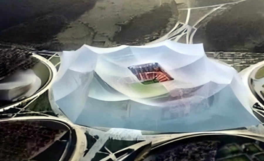Marruecos ensaya con la Copa África el Mundial 2030, preparando instalaciones como el gigantesco Estadio Hassan II. (Foto: RR.SS.)