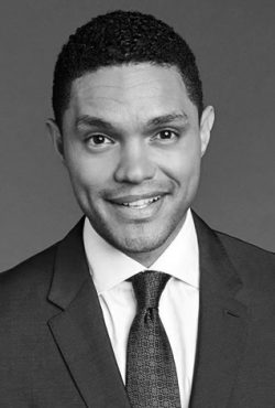 Trevor Noah (Sudáfrica): Comediante y presentador del Daily Show, voz poderosa de la diáspora africana en la cultura global.