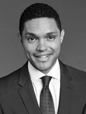 Trevor Noah (Sudáfrica): Comediante y presentador del Daily Show, voz poderosa de la diáspora africana en la cultura global.