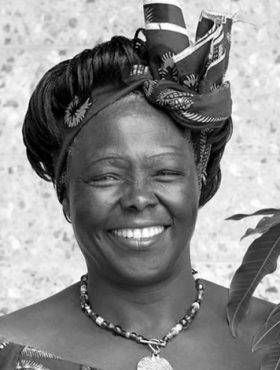 Wangari Maathai (Kenia): Bióloga, ecologista y activista; primera mujer africana en recibir el Premio Nobel de la Paz 2004.